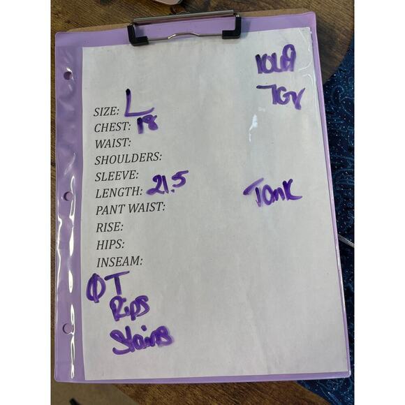 VTG Womens L Blue Sleeveless Tank Top Fairy Core Causal - Picture 5 of 5